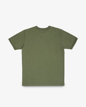 11oz Cotton Knit Crew Neck T-Shirt - Olive