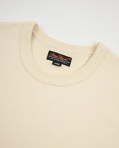 11oz Cotton Knit Crew Neck T-Shirt - Cream