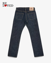 18oz Raw Selvedge Denim Straight Cut "The Vulcan" - Indigo (IH-634SV) Tag 32, Hemmed to 33.9"