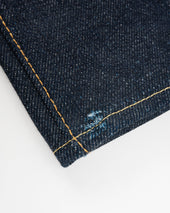 21/23oz Ultra Heavy Raw Selvedge Denim Medium/High Rise Tapered Cut Jeans - Indigo (IH-888S-UHR) Tag 38, Hemmed to 28.5"