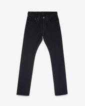 14oz Selvedge Denim Slim Cut Jeans - Indigo Overdyed Black