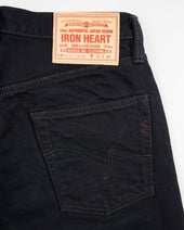 14oz Selvedge Denim Slim Cut Jeans - Indigo Overdyed Black