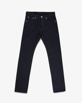 14oz Selvedge Denim Slim Tapered Cut Jeans - Indigo/Black