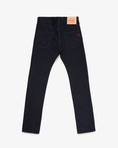 14oz Selvedge Denim Slim Tapered Cut Jeans - Indigo/Black