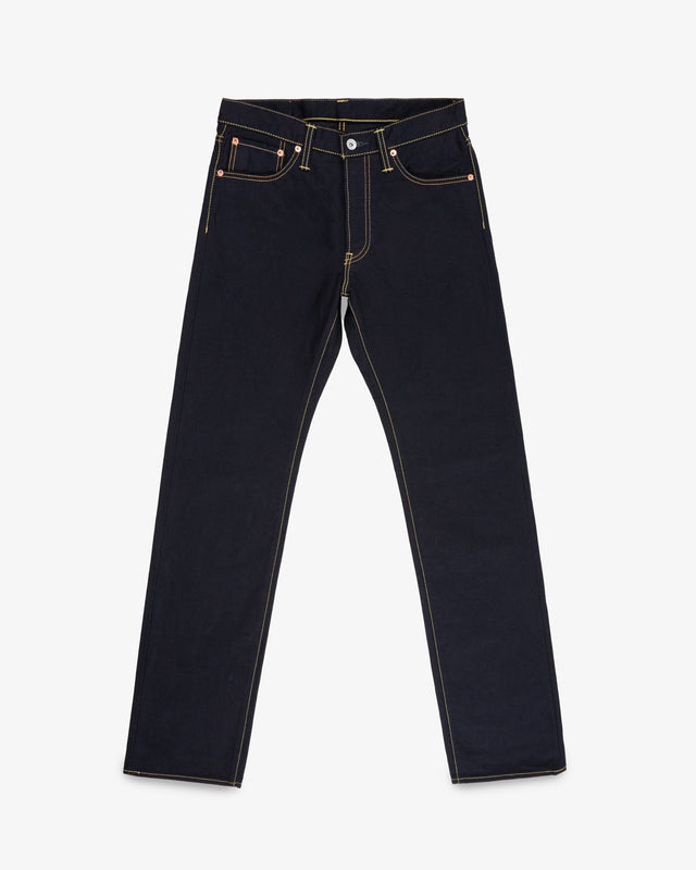 14oz Selvedge Denim Straight Cut Jeans - Indigo/Black