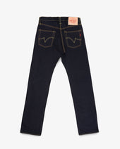 14oz Selvedge Denim Straight Cut Jeans - Indigo/Black