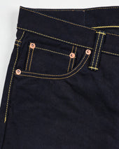 14oz Selvedge Denim Straight Cut Jeans - Indigo/Black