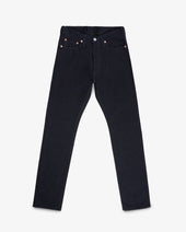 14oz Selvedge Denim Relaxed Tapered Cut Jeans - Indigo/Black