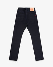 14oz Selvedge Denim Relaxed Tapered Cut Jeans - Indigo/Black