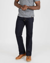 14oz Selvedge Denim Straight Cut Jeans - Indigo/Black