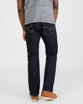 14oz Selvedge Denim Straight Cut Jeans - Indigo/Black