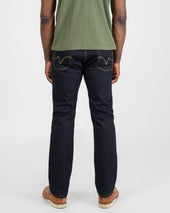 14oz Selvedge Denim Slim Straight Cut Jeans - Indigo/Black
