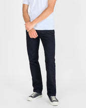 14oz Selvedge Denim Slim Cut Jeans - Indigo/Black