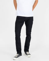 14oz Selvedge Denim Slim Cut Jeans - Indigo Overdyed Black