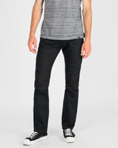 21oz Selvedge Denim Slim Tapered Cut Jeans - Superblack Non-Fade