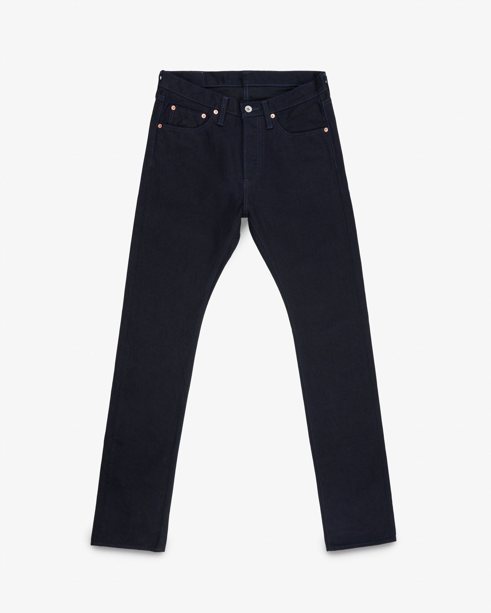14oz Selvedge Denim Slim Cut Jeans - Indigo/Black