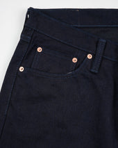 14oz Selvedge Denim Slim Cut Jeans - Indigo/Black