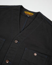 13 5oz Duck Collarless Chore Jacket Size Large