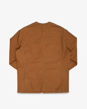 13 5oz Duck Collarless Chore Jacket Size Large