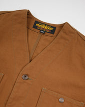 13 5oz Duck Collarless Chore Jacket Size Large