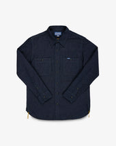 7oz Cotton Linen Chambray Work Shirt - Indigo