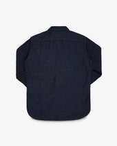 7oz Cotton Linen Chambray Work Shirt - Indigo