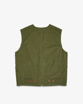 12oz Duck Canvas Hunting Vest - Olive