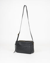 OGL 9981 Large Tumbled Leather Handbag - Black