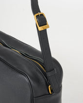 OGL 9981 Large Tumbled Leather Handbag - Black