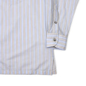 Come Up To The Studio Shirt In Light And Tan Striped Cotton Voile