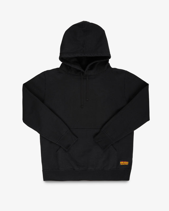 14oz Ultra Heavyweight Loopwheel Cotton Hoodie - Black
