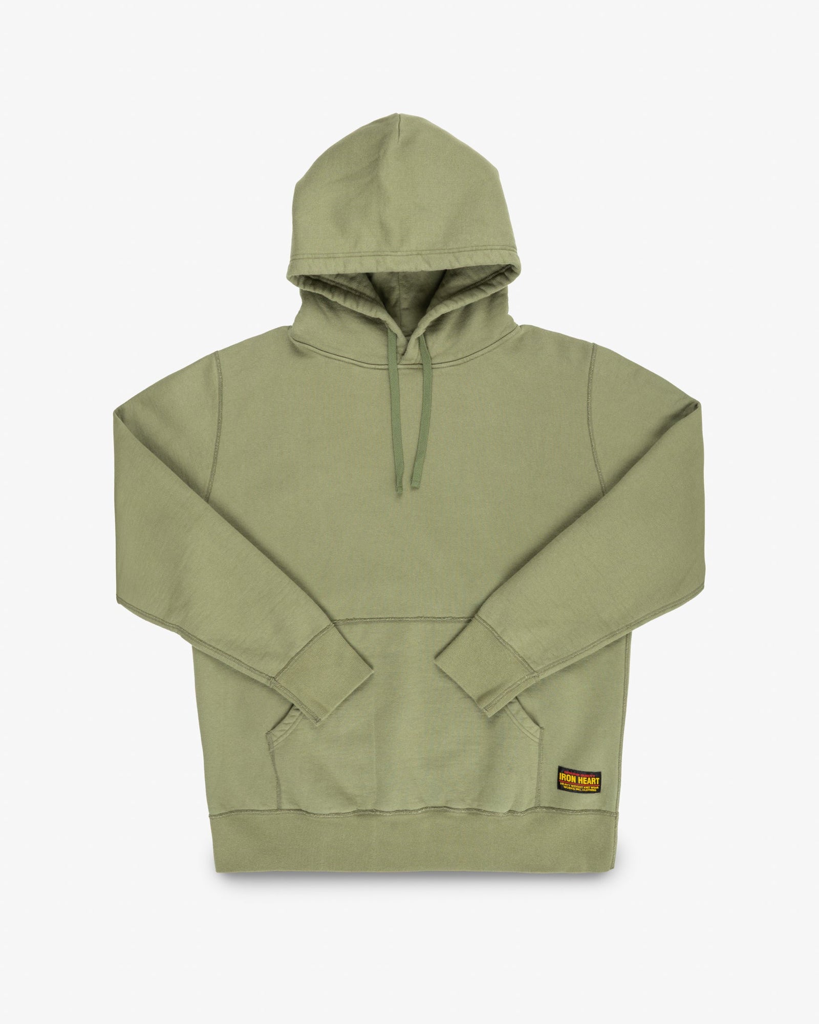 14oz Ultra Heavyweight Loopwheel Cotton Hoodie - Olive