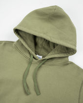 14oz Ultra Heavyweight Loopwheel Cotton Hoodie - Olive
