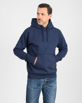 14oz Ultra Heavyweight Loopwheel Cotton Hoodie - Navy