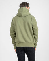 14oz Ultra Heavyweight Loopwheel Cotton Hoodie - Olive