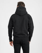 14oz Ultra Heavyweight Loopwheel Cotton Hoodie - Black