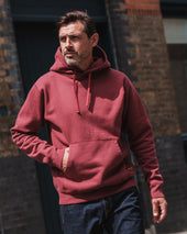 14oz Ultra Heavyweight Loopwheel Cotton Hoodie - Burgundy