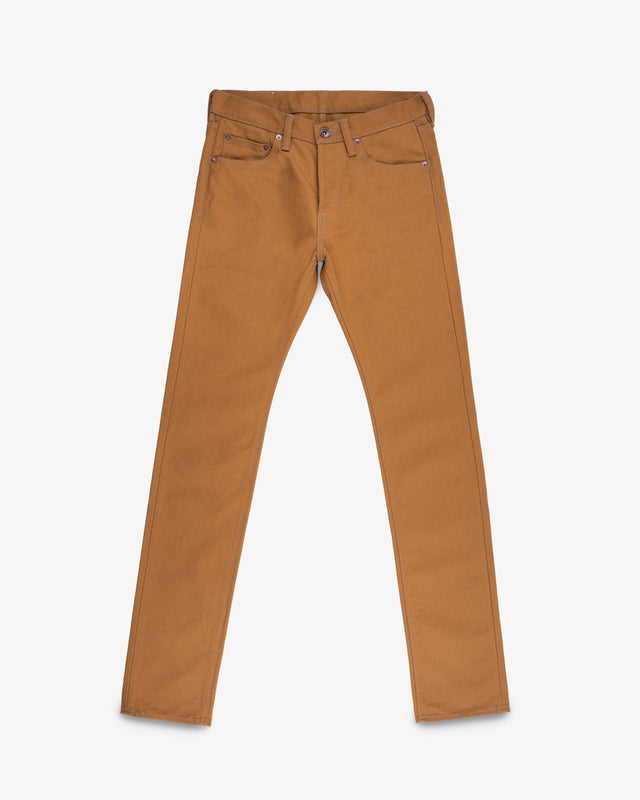 17oz Duck Slim Tapered Cut Jeans - Brown