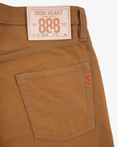 17oz Duck Relaxed Tapered Cut Jeans - Brown