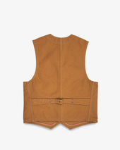 17oz Cotton Duck Work Vest - Brown