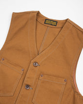17oz Cotton Duck Work Vest - Brown