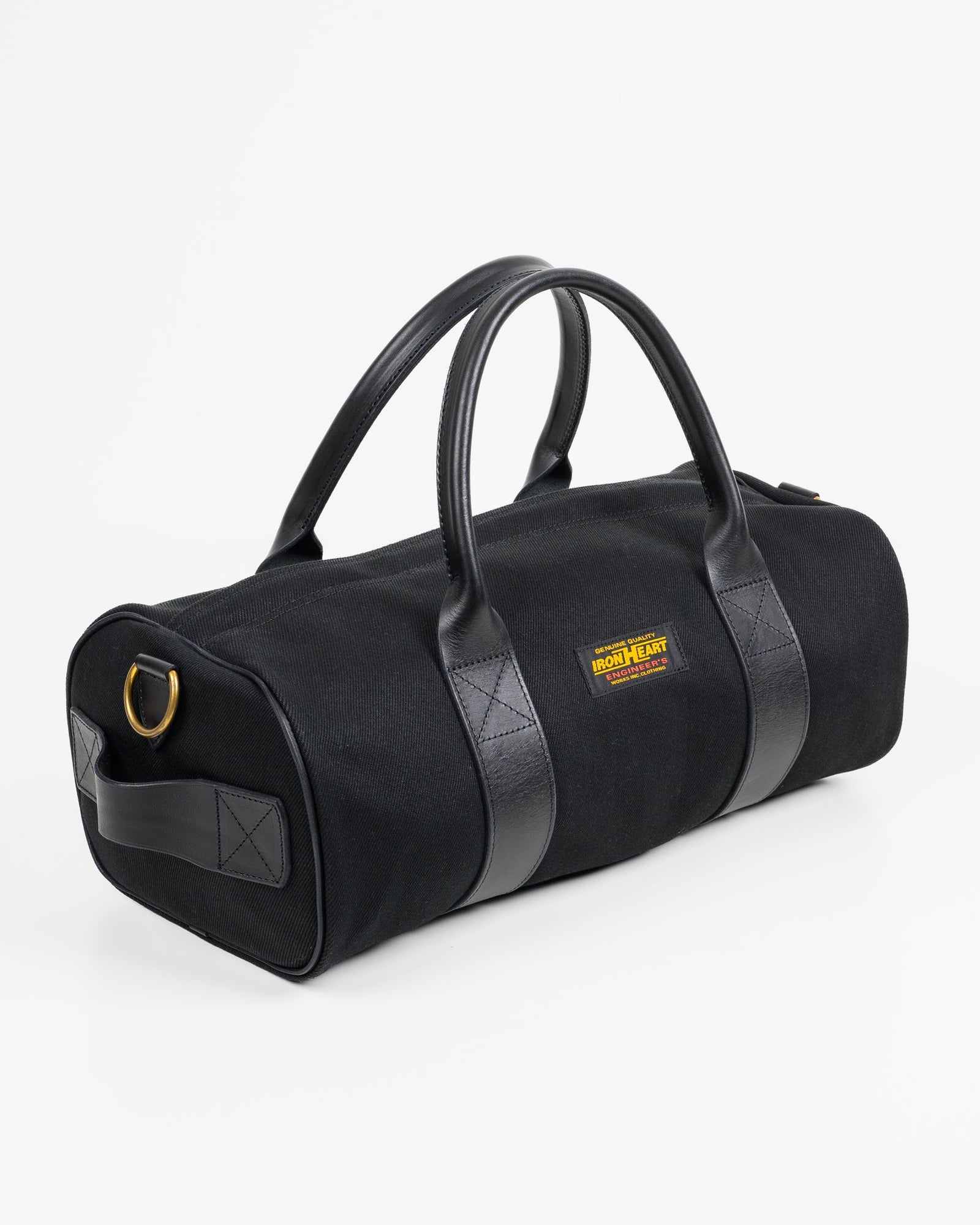 21oz Denim And Buttero Leather Holdall Superblack