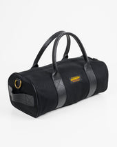 21oz Denim and Buttero Leather Holdall - Superblack