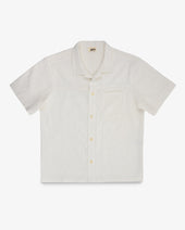 STF Japanese 8.5oz Slub Cotton Short Sleeve Shirt - Ecru