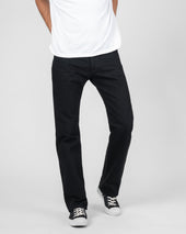 14oz Selvedge Denim Straight Cut Jeans - Black/Black