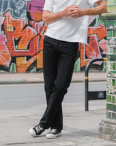 14oz Selvedge Denim Straight Cut Jeans - Black/Black