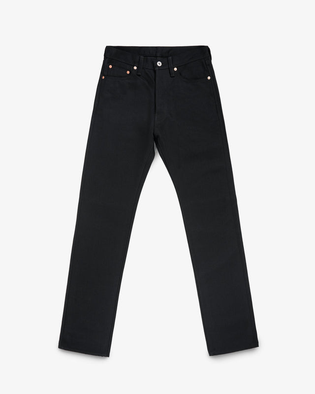 21oz Selvedge Denim Relaxed Tapered Cut - Superblack Non-Fade