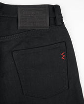 21oz Selvedge Denim Relaxed Tapered Cut - Superblack Non-Fade