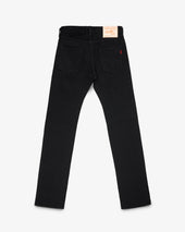 21oz Selvedge Denim Slim Straight Cut Jeans - Superblack (Fades To Grey)