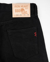 21oz Selvedge Denim Slim Straight Cut Jeans - Superblack (Fades To Grey)